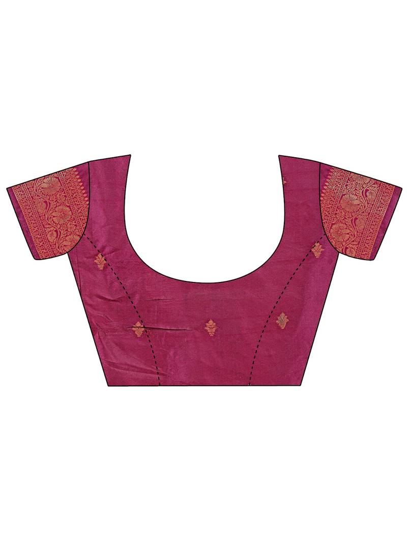 grey color woven lichi art silk blend saree with blouse