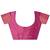 Magenta color woven lichi art silk blend saree with blouse