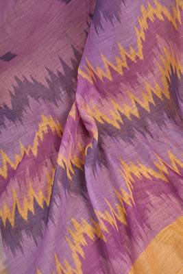 Digital printed linen ready to wear pocket saree with unstitched blouse 8