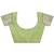 light green color linen cotton zari weaving saree with blouse