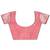 pink color linen cotton zari weaving saree with blouse