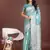 sky blue color linen cotton zari weaving saree with blouse