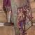 wine soft silk blend madhubani art printed saree