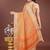 orange color zari border orgenza saree with blouse