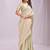 light green color cheks zari border orgenza saree with blouse