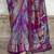 maroon soft silk blend woven patola printed saree