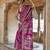 pink soft silk blend woven patola printed saree