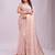 peach color cheks zari border orgenza saree with blouse