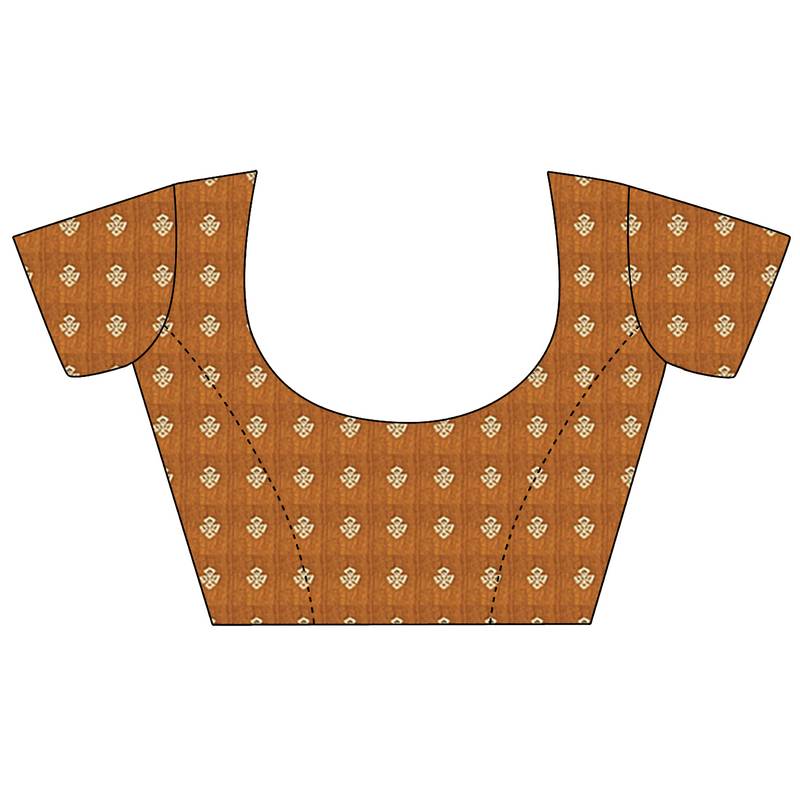 mustard yellow soft silk blend woven patola printed saree