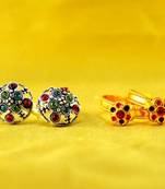 Gold And Silver Platted Toe Ring