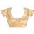 gold color zari lining border orgenz saree with blouse