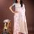 white & pink color cotton zari woven saree with blouse