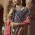 grey floral zaal print patola saree