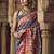 grey floral zaal print patola saree