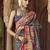 grey floral zaal print patola saree