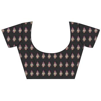 black floral zaal print patola saree 5