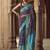 wine floral zaal print patola saree