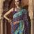 wine floral zaal print patola saree