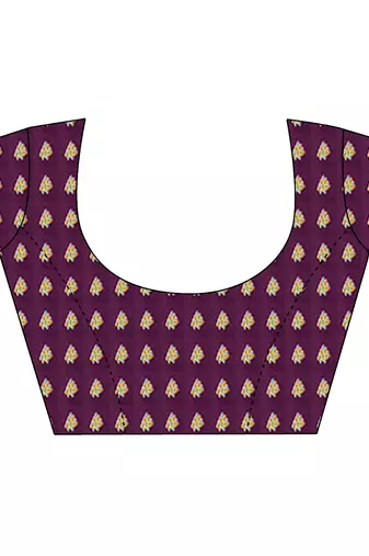 wine floral zaal print patola saree