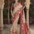 cream floral zaal print patola saree