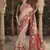 cream floral zaal print patola saree