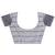 grey color cotton woven design saree with blouse