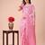 pink color cotton woven design saree with blouse