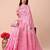 pink color cotton woven design saree with blouse
