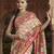 cream floral zaal print patola saree