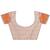 orange color cotton woven design saree with blouse