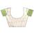 light green color linen cotton woven saree with blouse