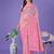 light pink color linen cotton woven saree with blouse