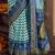 turquoise soft silk blend ikkat printed patola saree