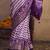 lavender soft silk blend ikkat printed patola saree