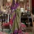 vibrant green soft silk blend ikkat printed patola saree