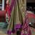 vibrant green soft silk blend ikkat printed patola saree