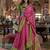 pink soft silk blend ikkat printed patola saree