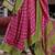 pink soft silk blend ikkat printed patola saree