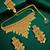 Gold plated jhalar design necklace set