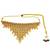 Gold plated jhalar design necklace set