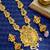 Gold plated temple design long haram jewellery set