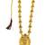 Gold plated temple design long haram jewellery set