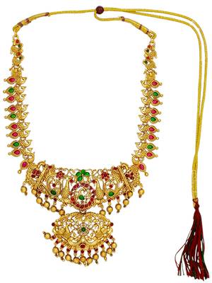 Gold plated peacock design combo jewellery set 3