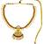 Gold plated papi temple design combo jewellery set