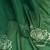 Green digital printed linen ready to wear designer saree with unstitched blouse