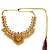 Gold plated temple design jewellery set