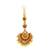 Gold plated temple design jewellery set
