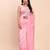 light pink color linen cotton woven saree with blouse