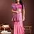 light pink color lichi art silk blend zari weaving saree with blouse