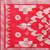 white & red color linen cotton woven work saree with blouse